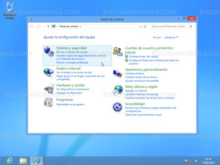 Windows 8 - Panel de control