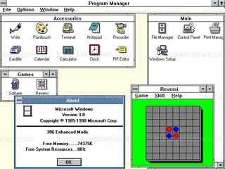 Windows 3.0 - Información del sistema