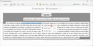 Herramienta Recortes - Copiar texto seleccionado